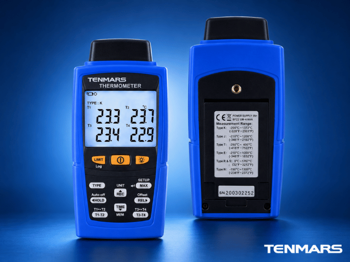 tenmars datalogger termokupl bağlantılı