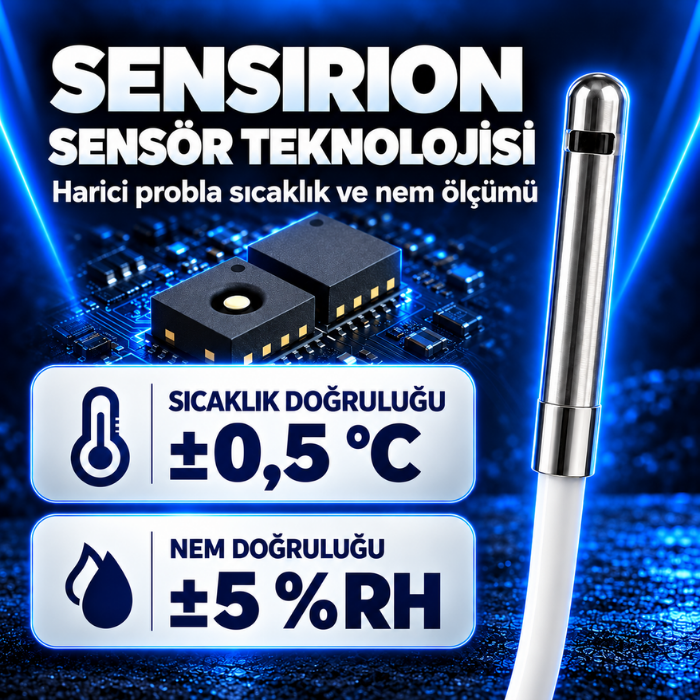 Elitech DR-230W THE Sensirion sıcaklık ve nem probu