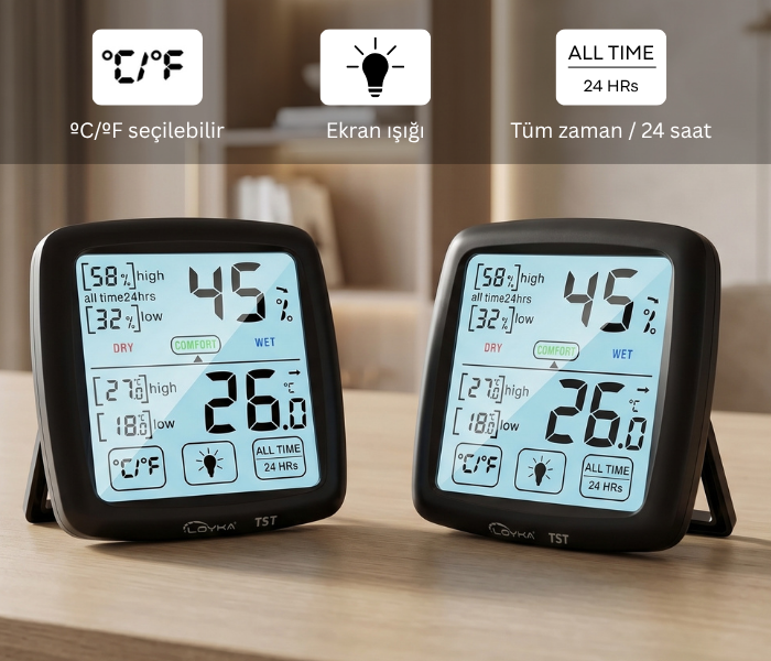 oda ısı nem ölçer