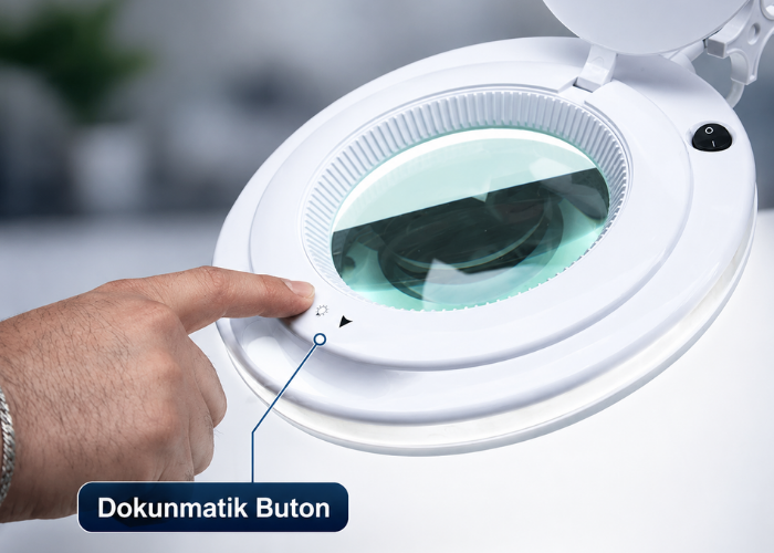 6017 dokunmatik butonlu büyüteç