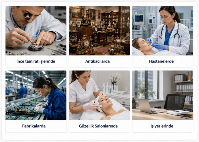 6017 büyüteç kullanım alanları