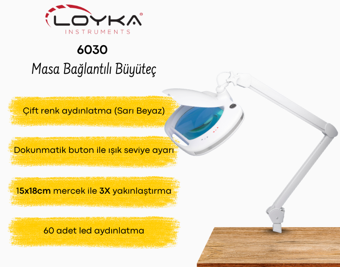 6030-8 ledli büyüteç