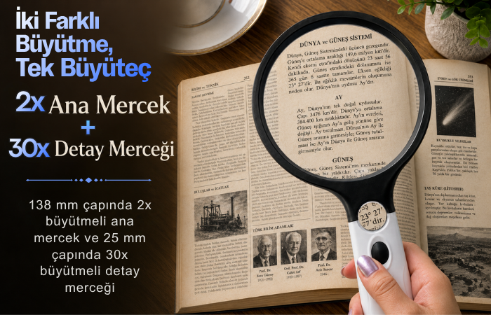 70138B okuma büyüteci mercek boyutları