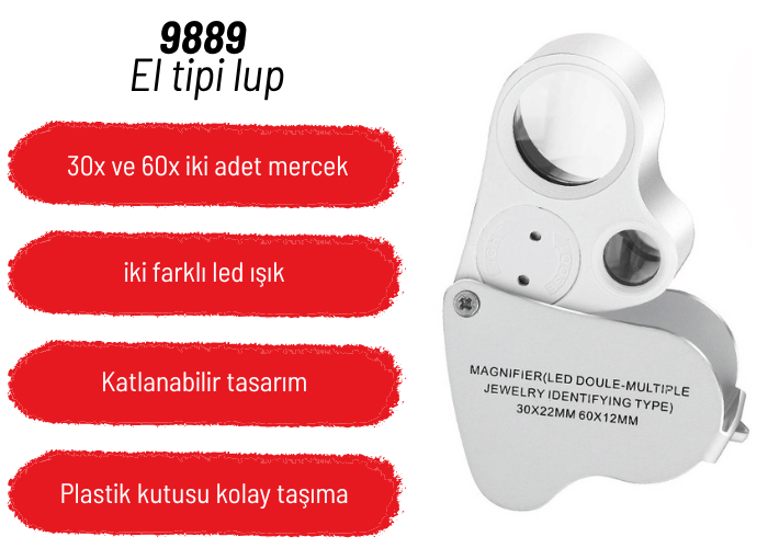 9889 lup büyüteç