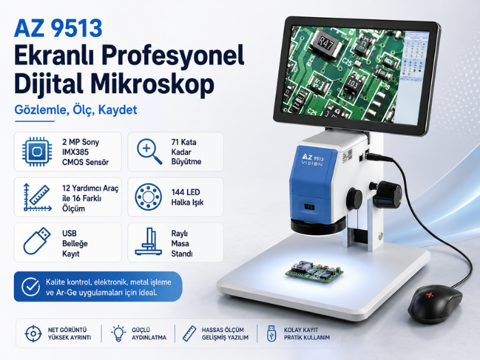 az9513 profesyonel mikroskop