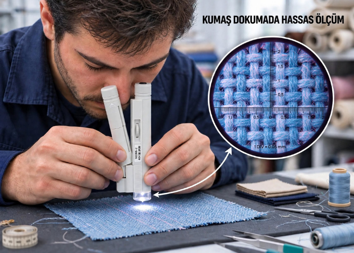 BM40X ile kumaş dokusunun incelenmesi