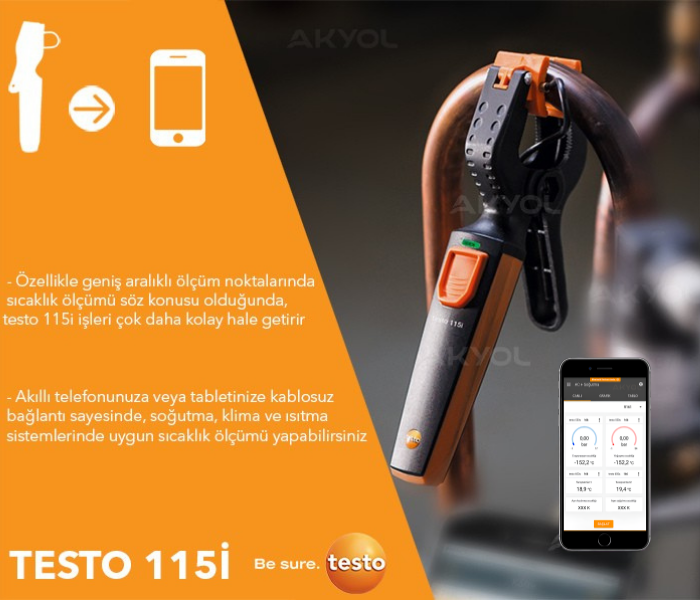 klima sistemleri için testo manifold