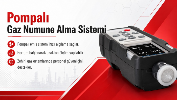 pompalı gaz dedektörü