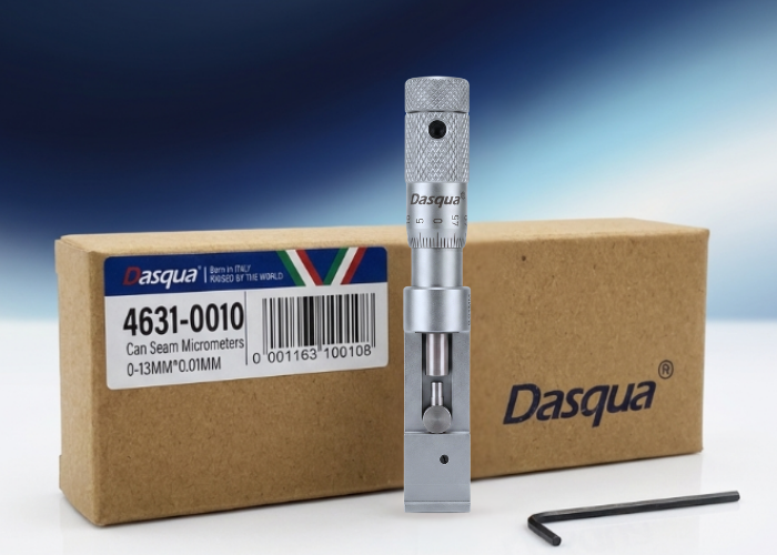 Yukarıdaki görselde, Dasqua 4631-0010 Kenet Mikrometresi 0-13 mm Kutu İçeriği