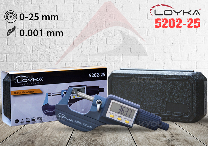 loyka 5202-25 dijital mikrometre