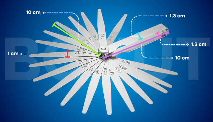 Dasqua 1820-0100 Filler Çakısı Boyutları