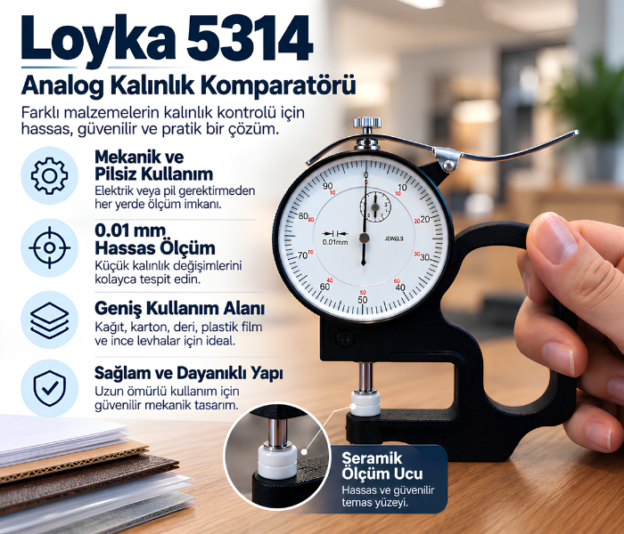 loyka 5314 analog kalınlık komparatörü