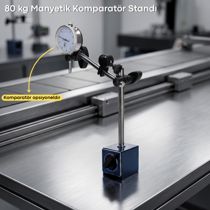 Dasqua Manyetik Komparatör Standı Kullanım Örneği