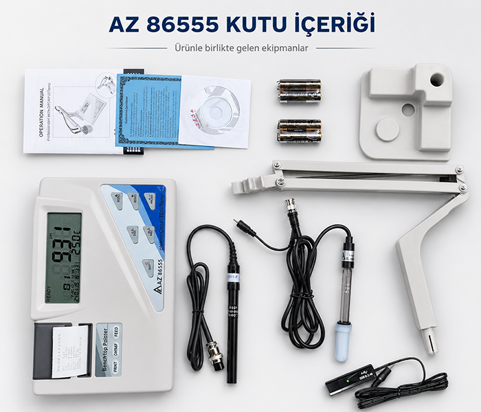 AZ 86555 Yazıcılı Masa Üzeri Su Analiz Cihazı