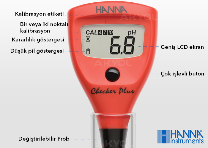 öğrenci tip pH test cihazı