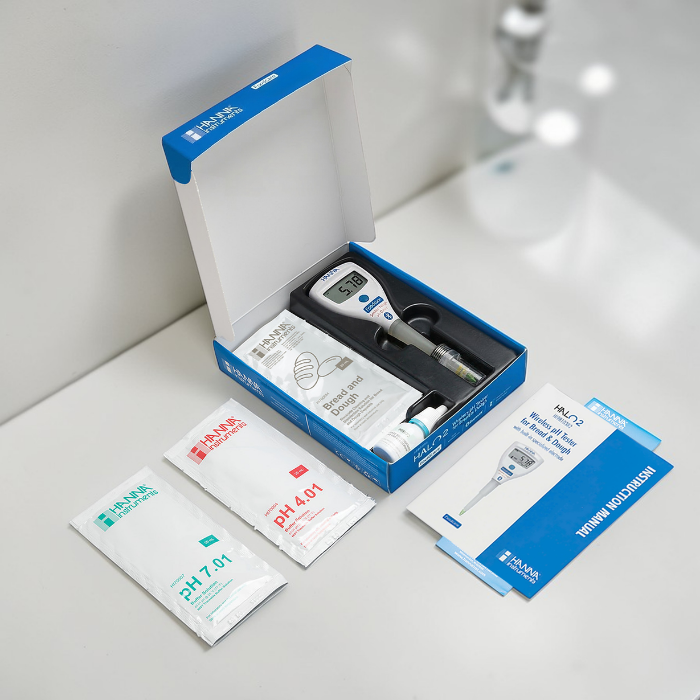 Hanna HALO2 Ekmek ve Hamur pH Test Cihazı Kutu İçeriği