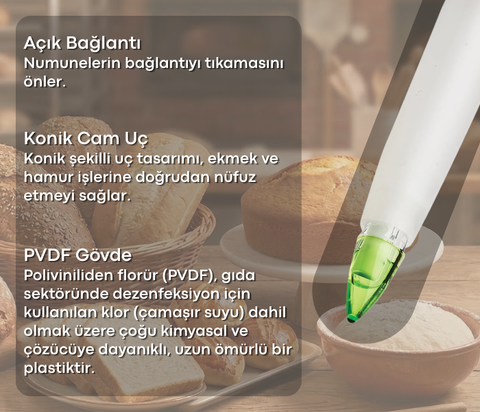 Ekmek ve Hamur pH Ölçüm Cihazı