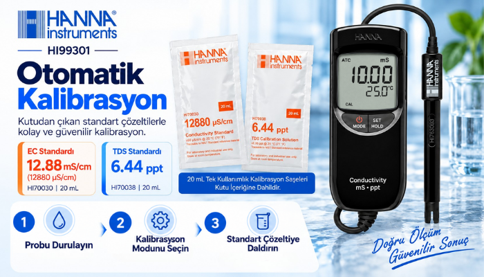 HI 99301 Otomatik Kalibrasyon