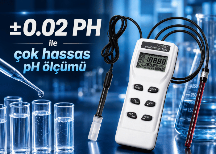 çok hassas ph ölçümü