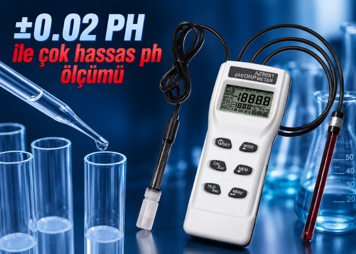 az8651 çok hassas ph ölçer