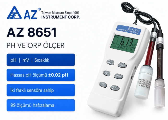 az8651 ph orp ölçer