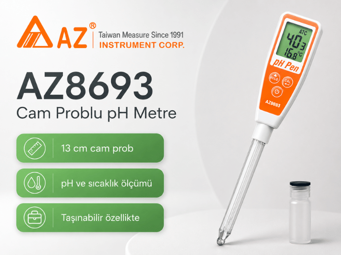 az8693 sıvı ph metre