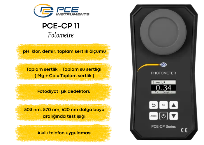 PCE-CP 11 Fotometre Özellikleri