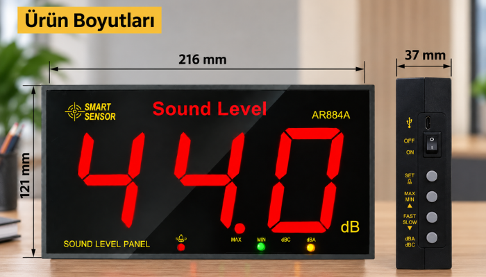 Smart Sensor AR884A boyut