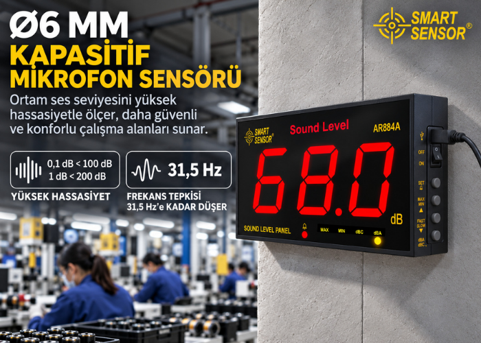Smart Sensor AR884A gürültü seviyesi ölçer